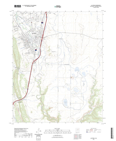 United States Geological Survey Las Vegas, NM (2023, 24000-Scale) digital map