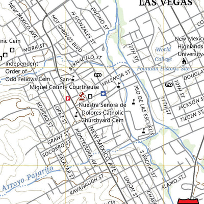 United States Geological Survey Las Vegas, NM (2023, 24000-Scale) digital map