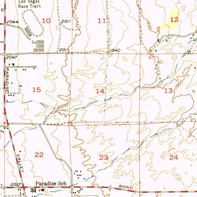 United States Geological Survey Las Vegas, NV (1952, 62500-Scale) digital map