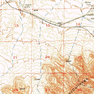 United States Geological Survey Las Vegas, NV (1952, 62500-Scale) digital map