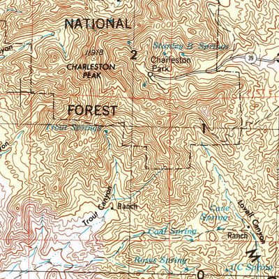 United States Geological Survey Las Vegas, NV-AZ-CA (1954, 250000-Scale) digital map