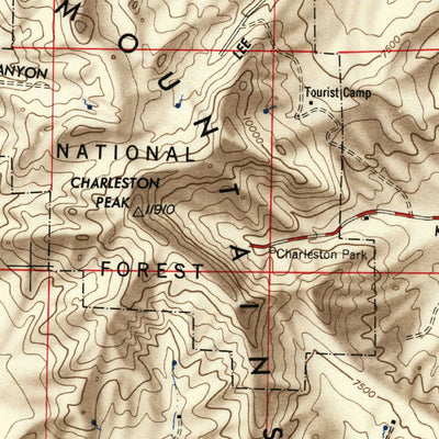 United States Geological Survey Las Vegas, NV-AZ-CA (1957, 250000-Scale) digital map