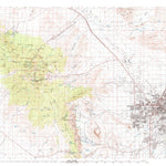 United States Geological Survey Las Vegas, NV-CA (V1, 1986) digital map