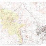 United States Geological Survey Las Vegas, NV-CA (V2, 1986) digital map