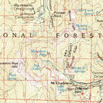 United States Geological Survey Las Vegas, NV-CA (V2, 1986) digital map