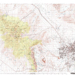 United States Geological Survey Las Vegas, NV-CA (V3, 1986) digital map