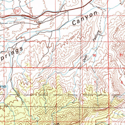 United States Geological Survey Las Vegas, NV-CA (V3, 1986) digital map