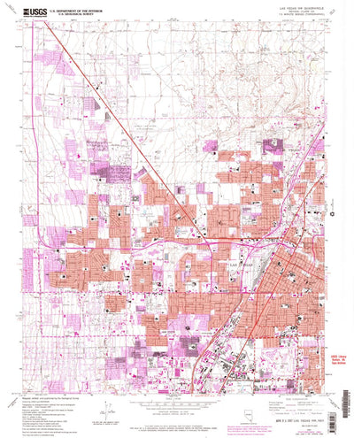 United States Geological Survey Las Vegas NW, NV (1967, 24000-Scale) digital map