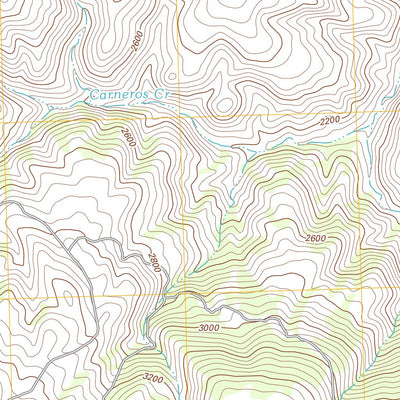 United States Geological Survey Las Yeguas Ranch, CA (2012, 24000-Scale) digital map