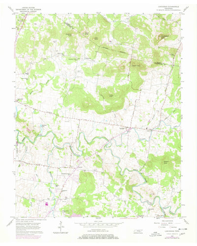 United States Geological Survey Lascassas, TN (1957, 24000-Scale) digital map