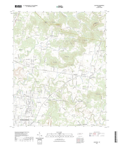 United States Geological Survey Lascassas, TN (2022, 24000-Scale) digital map