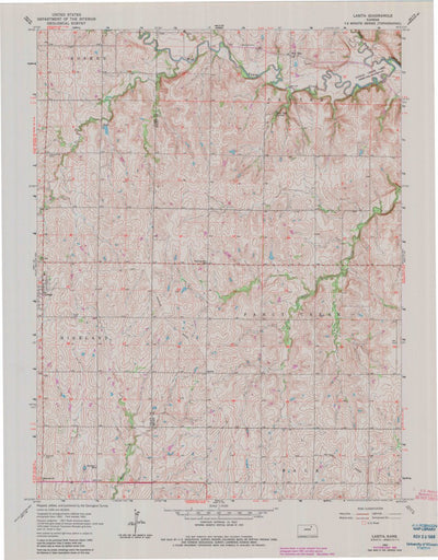 United States Geological Survey Lasita, KS (1963, 24000-Scale) digital map