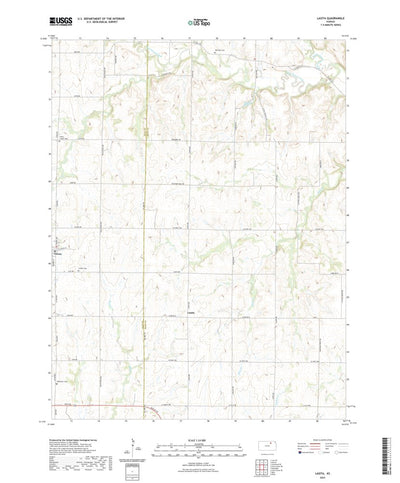United States Geological Survey Lasita, KS (2022, 24000-Scale) digital map