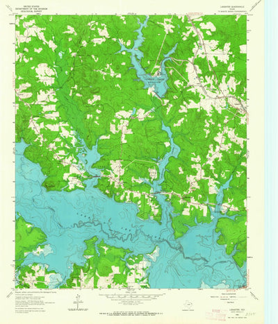 United States Geological Survey Lassater, TX (1961, 24000-Scale) digital map