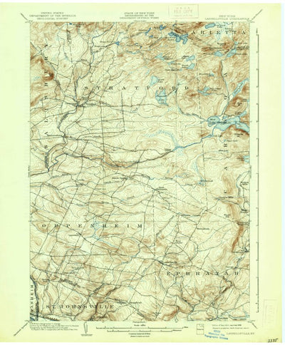 United States Geological Survey Lassellsville, NY (1903, 62500-Scale) digital map