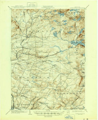 United States Geological Survey Lassellsville, NY (1945, 62500-Scale) digital map
