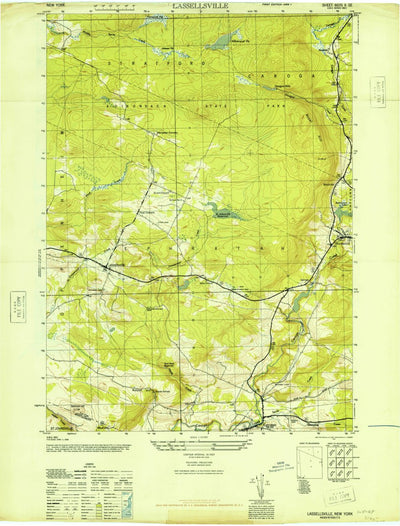 United States Geological Survey Lassellsville, NY (1946, 24000-Scale) digital map