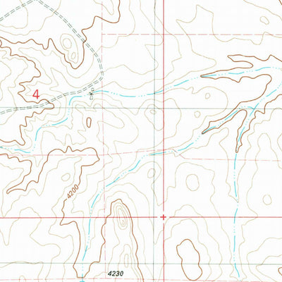 United States Geological Survey Lassen Creek, WY (1982, 24000-Scale) digital map