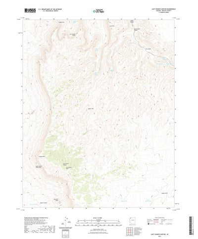 United States Geological Survey Last Chance Canyon, AZ (2021, 24000-Scale) digital map