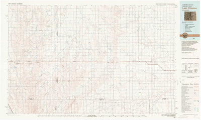 United States Geological Survey Last Chance, CO (1983, 100000-Scale) digital map