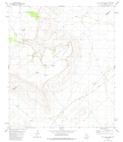 United States Geological Survey Last Chance Mesa, TX (1980, 24000-Scale) digital map
