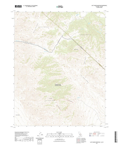 United States Geological Survey Last Chance Mountain, CA (2021, 24000-Scale) digital map