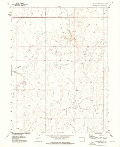 United States Geological Survey Last Chance NW, CO (1973, 24000-Scale) digital map