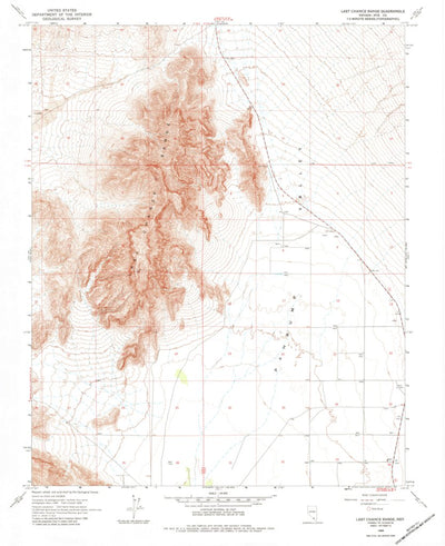 United States Geological Survey Last Chance Range, NV (1968, 24000-Scale) digital map