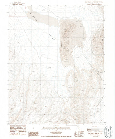 United States Geological Survey Last Chance Range SW, CA (1987, 24000-Scale) digital map