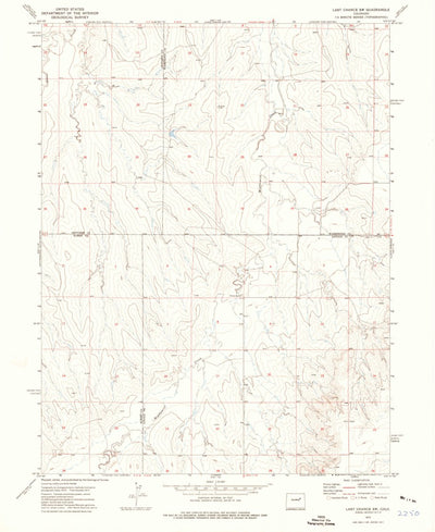 United States Geological Survey Last Chance SW, CO (1973, 24000-Scale) digital map