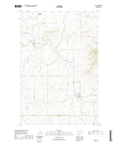 United States Geological Survey Latah, WA (2020, 24000-Scale) digital map