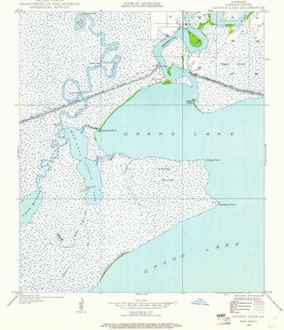 United States Geological Survey Latania Lake, LA (1934, 24000-Scale) digital map