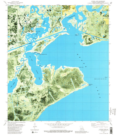 United States Geological Survey Latania Lake, LA (1980, 24000-Scale) digital map