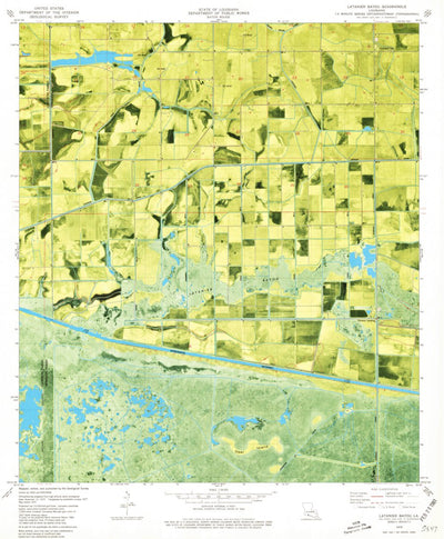 United States Geological Survey Latanier Bayou, LA (1979, 24000-Scale) digital map