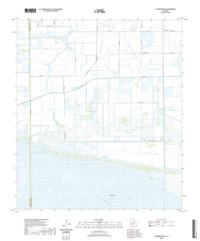 United States Geological Survey Latanier Bayou, LA (2020, 24000-Scale) digital map