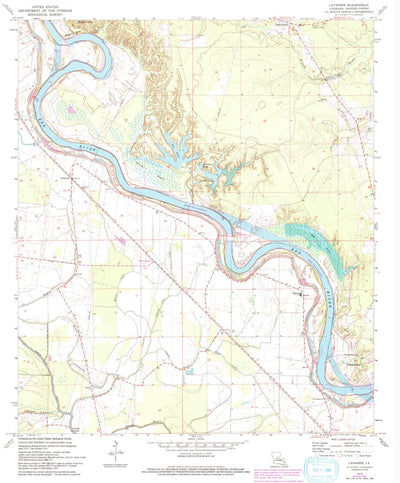 United States Geological Survey Latanier, LA (1972, 24000-Scale) digital map