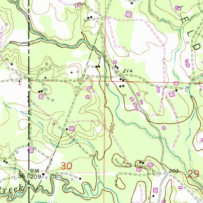 United States Geological Survey Latex, TX-LA (1962, 24000-Scale) digital map