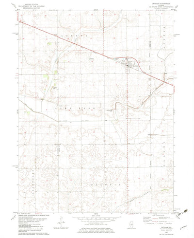 United States Geological Survey Latham, IL (1982, 24000-Scale) digital map