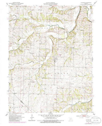 United States Geological Survey Latham, MO (1951, 24000-Scale) digital map