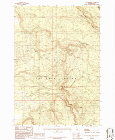 United States Geological Survey Latham Spring, ID-MT (1986, 24000-Scale) digital map