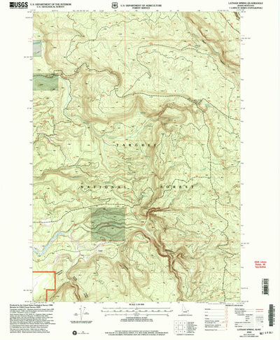 United States Geological Survey Latham Spring, ID-MT (2000, 24000-Scale) digital map