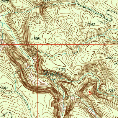 United States Geological Survey Latham Spring, ID-MT (2000, 24000-Scale) digital map