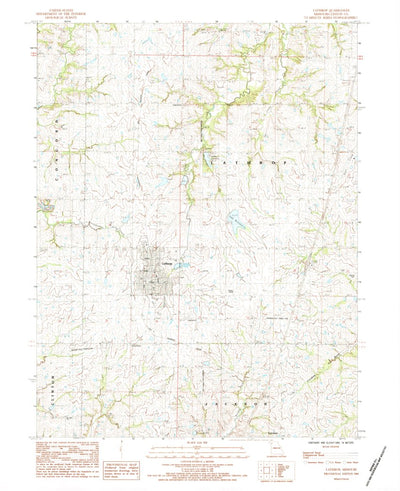United States Geological Survey Lathrop, MO (1984, 24000-Scale) digital map