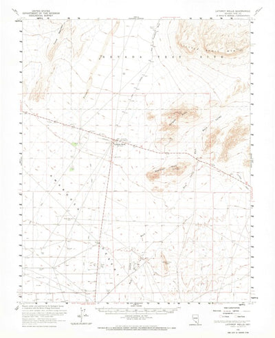 United States Geological Survey Lathrop Wells, NV (1961, 62500-Scale) digital map
