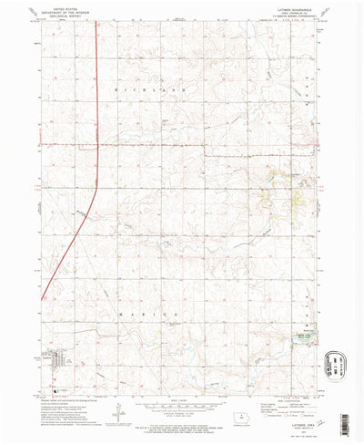 United States Geological Survey Latimer, IA (1972, 24000-Scale) digital map