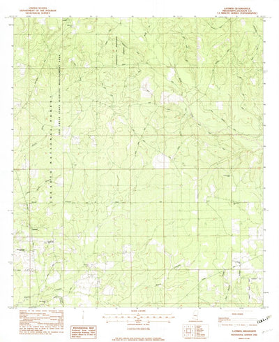 United States Geological Survey Latimer, MS (1982, 24000-Scale) digital map