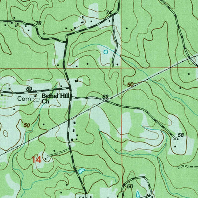United States Geological Survey Latimer, MS (2000, 24000-Scale) digital map