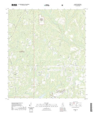 United States Geological Survey Latimer, MS (2021, 24000-Scale) digital map