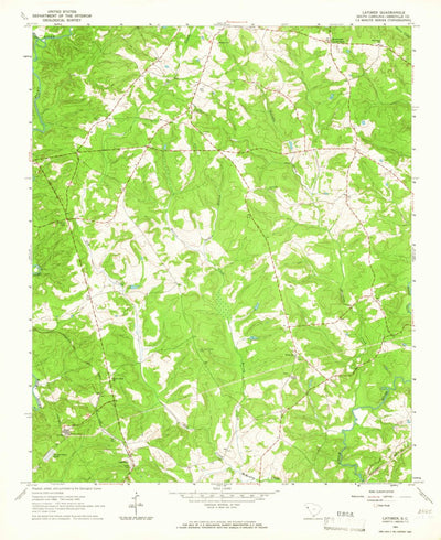 United States Geological Survey Latimer, SC (1964, 24000-Scale) digital map