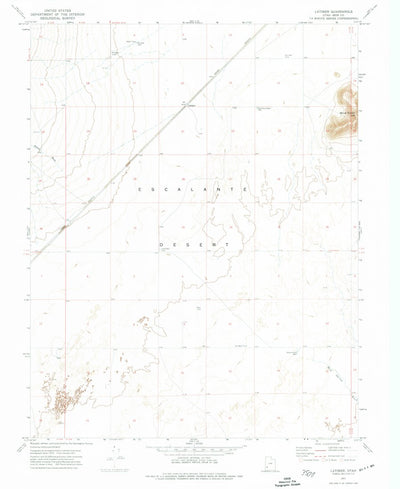 United States Geological Survey Latimer, UT (1971, 24000-Scale) digital map